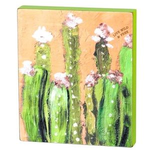 IMPRESSIONISTIC ART Wooden Block Sign Shelf Wall Decor Primitives by Kathy Gifts